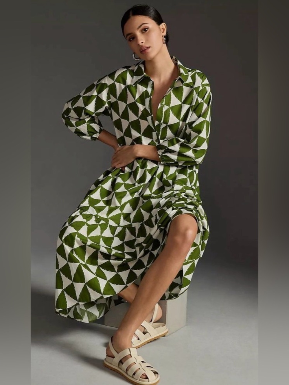 Anthropologie NWT Bettina Midi Dress - Picture 2 of 7